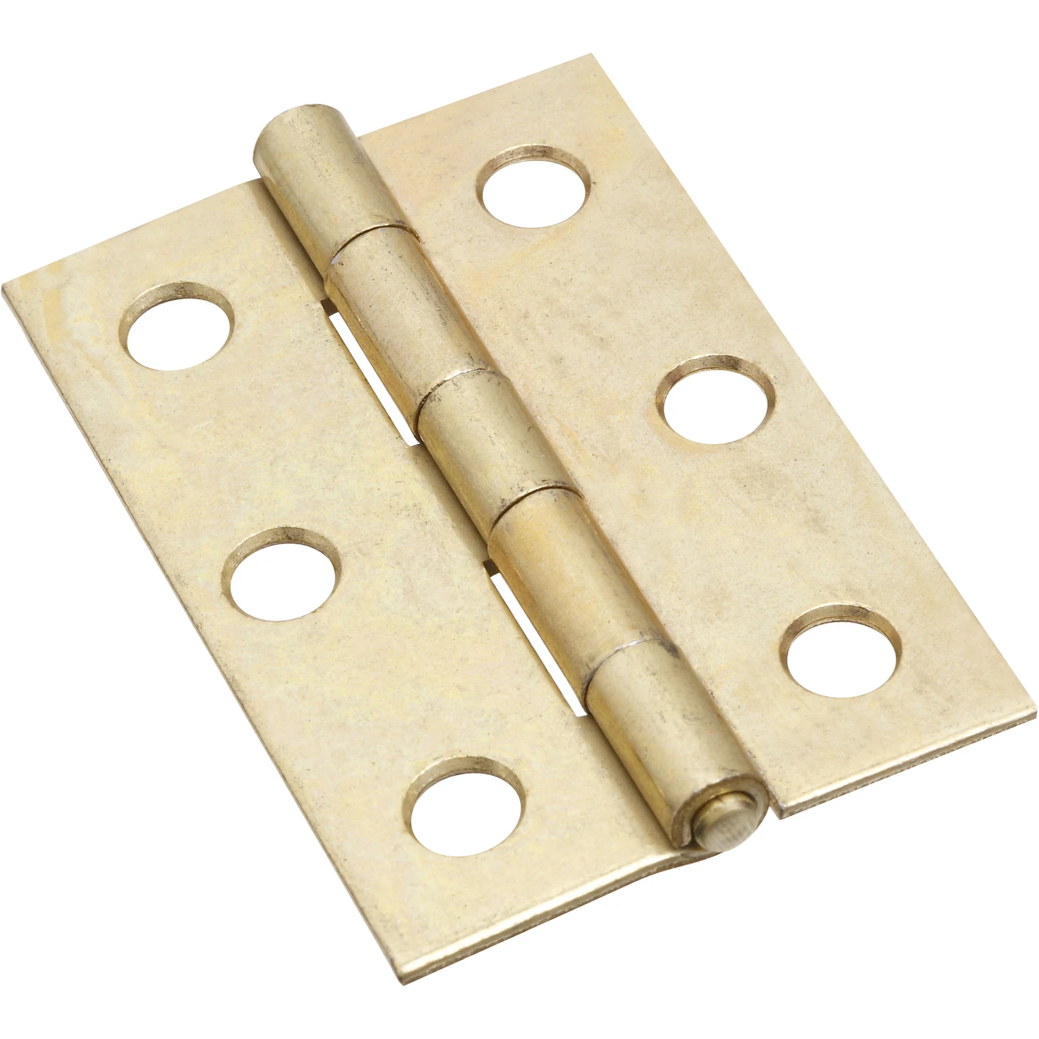 2-Pk., 2-1/2 In. Dull Brass Narrow Hinges