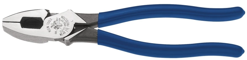 Wire Cutter Pliers, High-Leverage NE Side, 9-In.