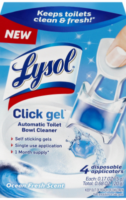 Click Gel Automatic Toilet Bowl Cleaner, 4-Ct.