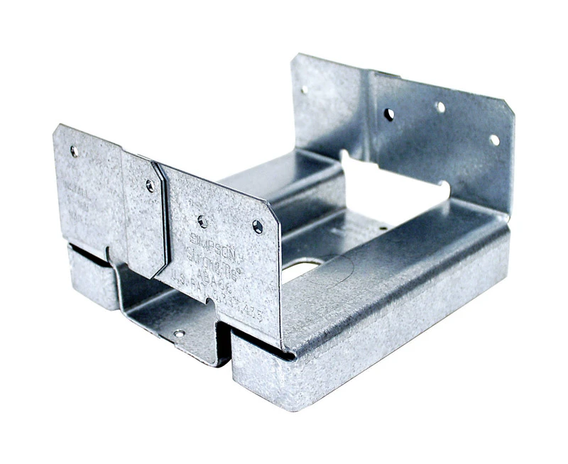 Adjustable Post Base Z-Max, 1 In. Standoff Ht., 16-Gauge Steel, 6 x 6 In.