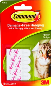 Poster Adhesive Strips, 12-Pk.