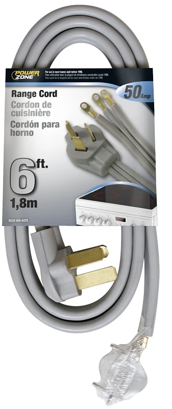Orr628106 6-foot Range Cord 6/2 & 8/1 Gray 3 Conductor