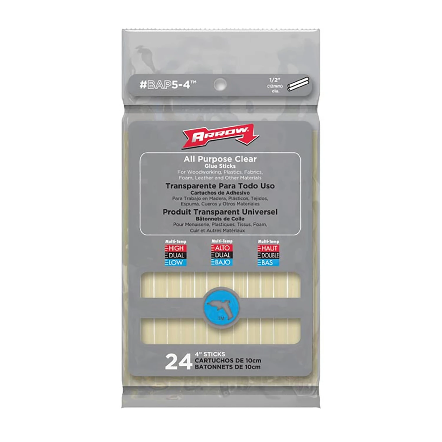 Glue Sticks, 4 x .5-In., 24-Ct.