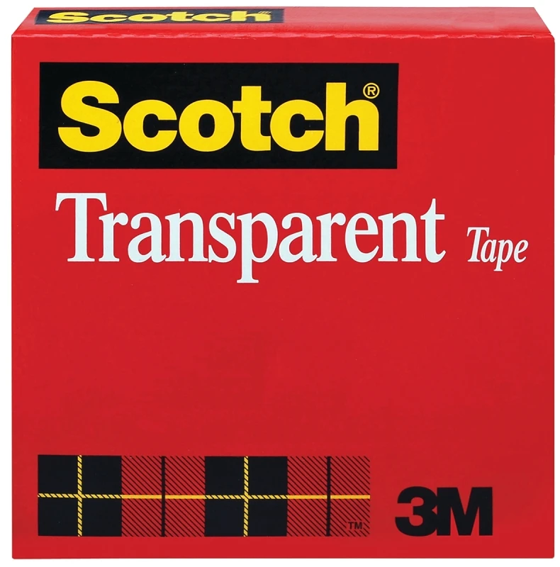 Transparent Tape, .5 In. x 72 Yds.