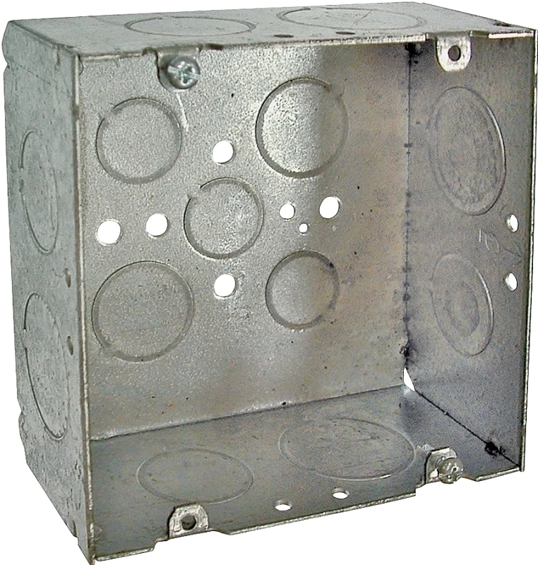 Steel Electrical Box, 2-1/8 x 4-11/16 In. Square