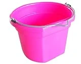Utility Bucket, Flat Sided, Hot Pink, 8-Qts.