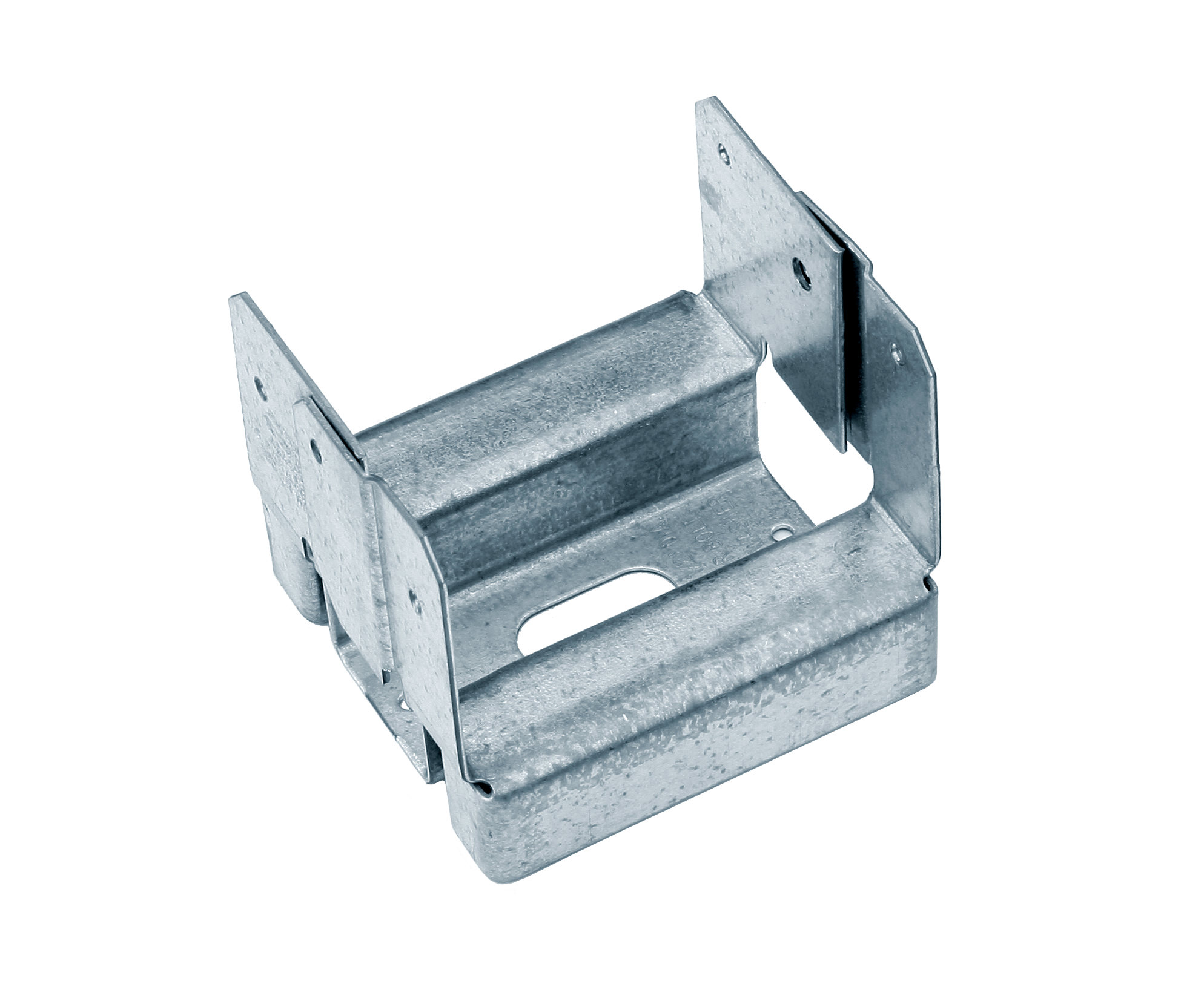 Adjustable Post Base Z-Max, 1 In. Standoff Ht., 16-Gauge Steel, 4 x 4 In.