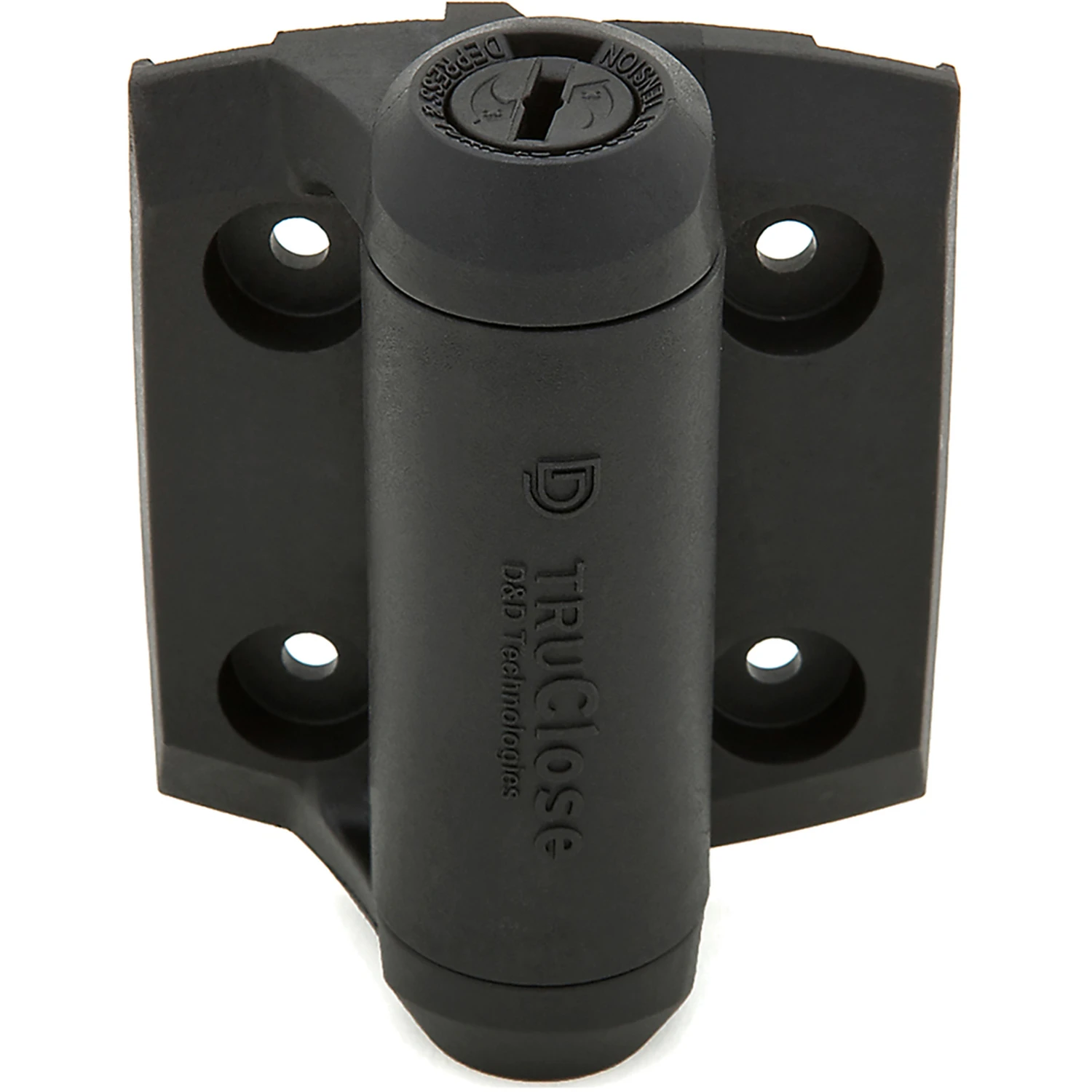 Self-Closing Gate Spring Hinge, Black, 2-Pk.