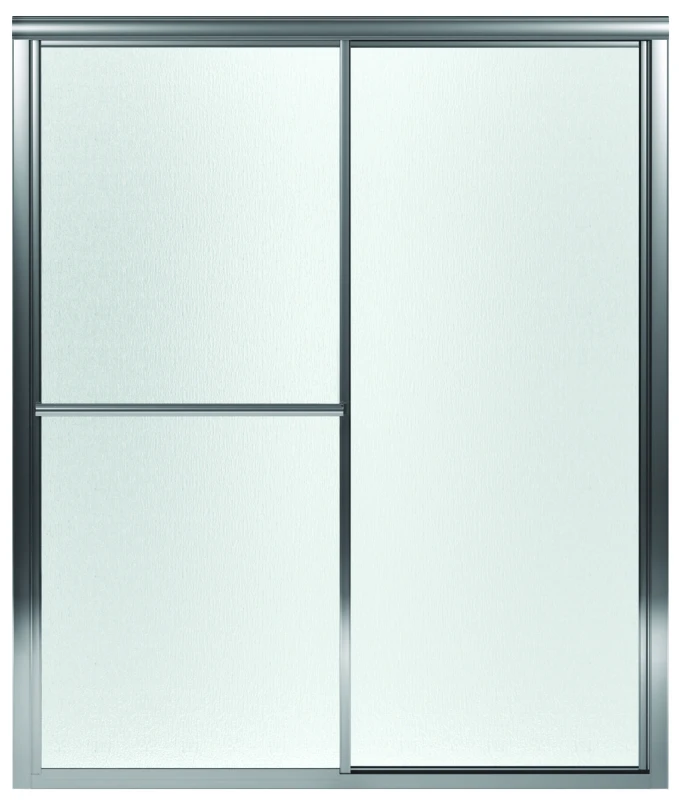 Bypass Glass Shower Door for Seated Shower Surround, 54-3/8-59-3/8-In.x 70-In.