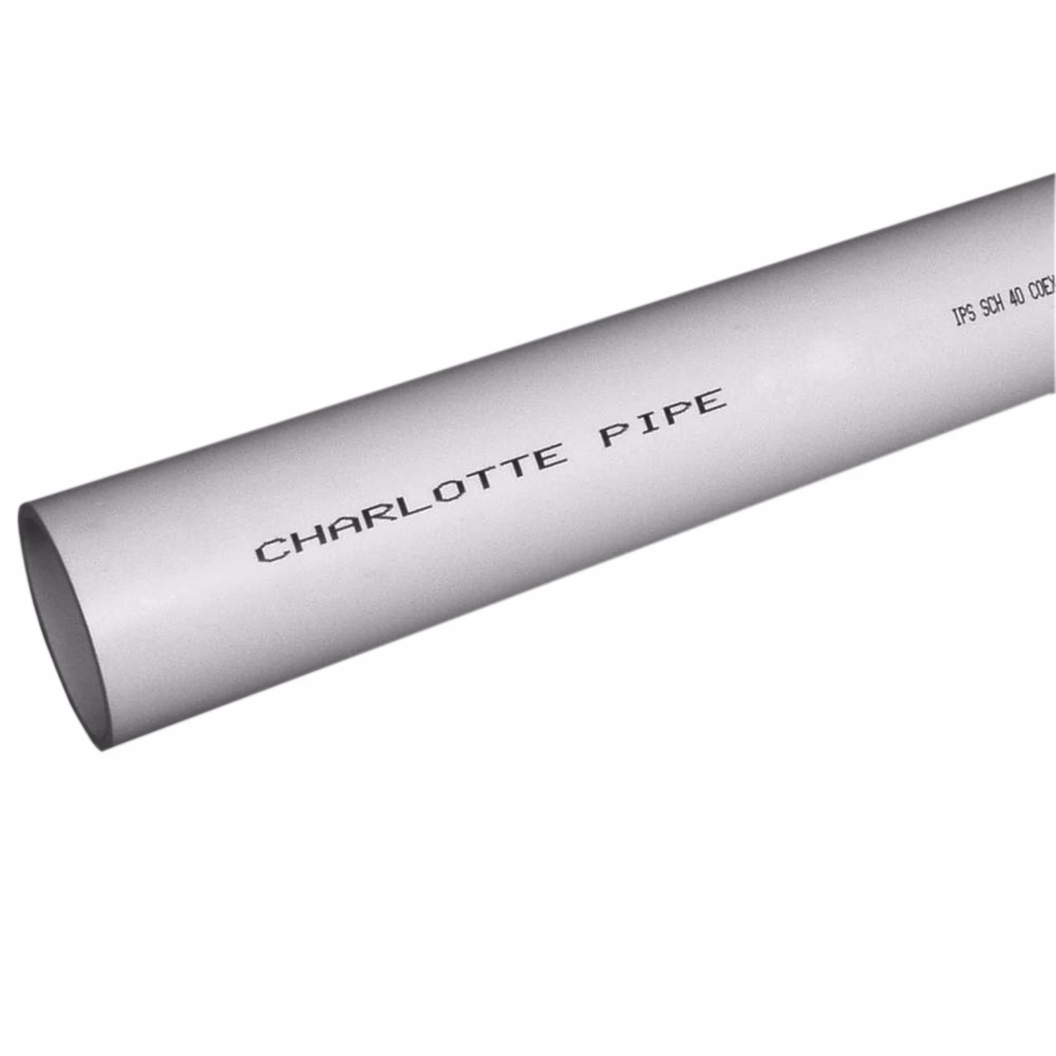 Schedule 40 DWV PVC Pipe, Plain End, Foam Core, 3 In. x 20 Ft.