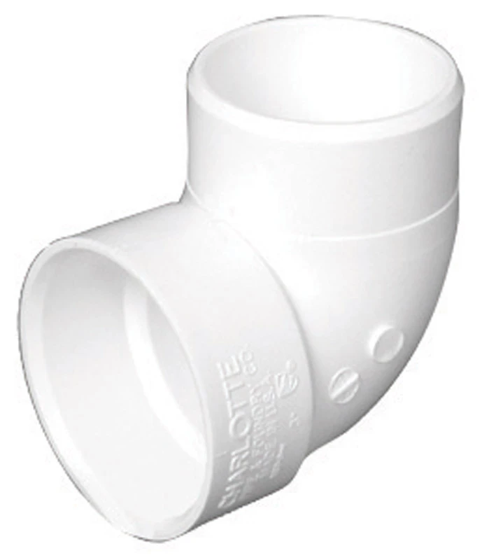 Schedule 40 DWV PVC 90-Degree Vent Elbow, 1-1/2 In.