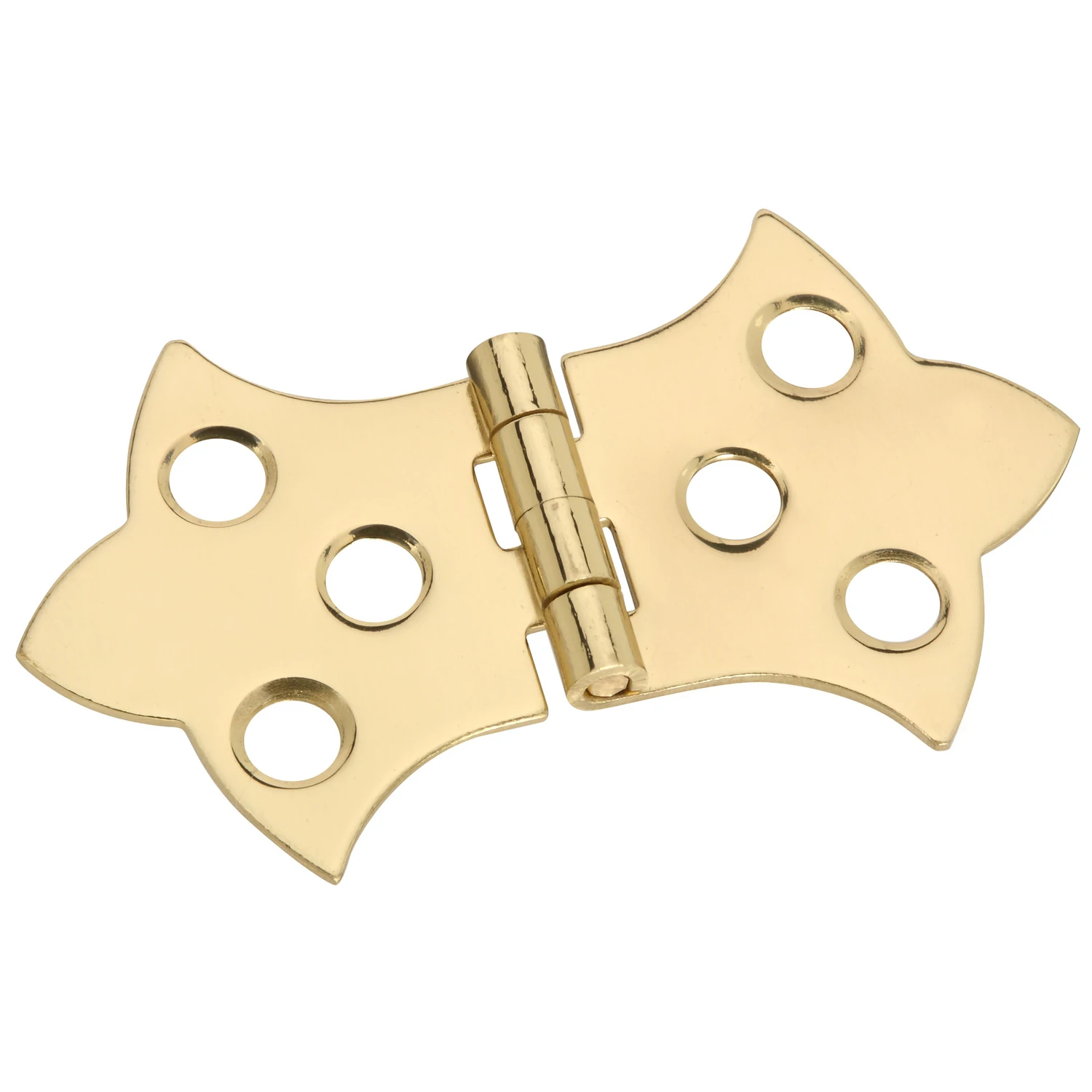 2-Pk., 1-5/16 x 2-1/4 In. Brass Decorative Hinges