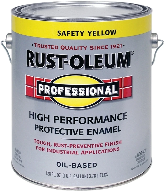 Professional Enamel Paint, Safety Yellow, VOC-Compliant, 1-Gallon