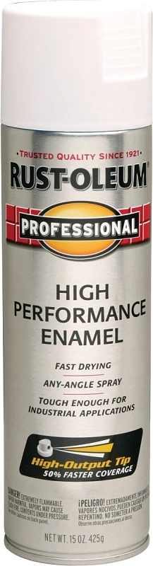 Fast Dry Professional Spray Enamel, Flat White, 15-oz.