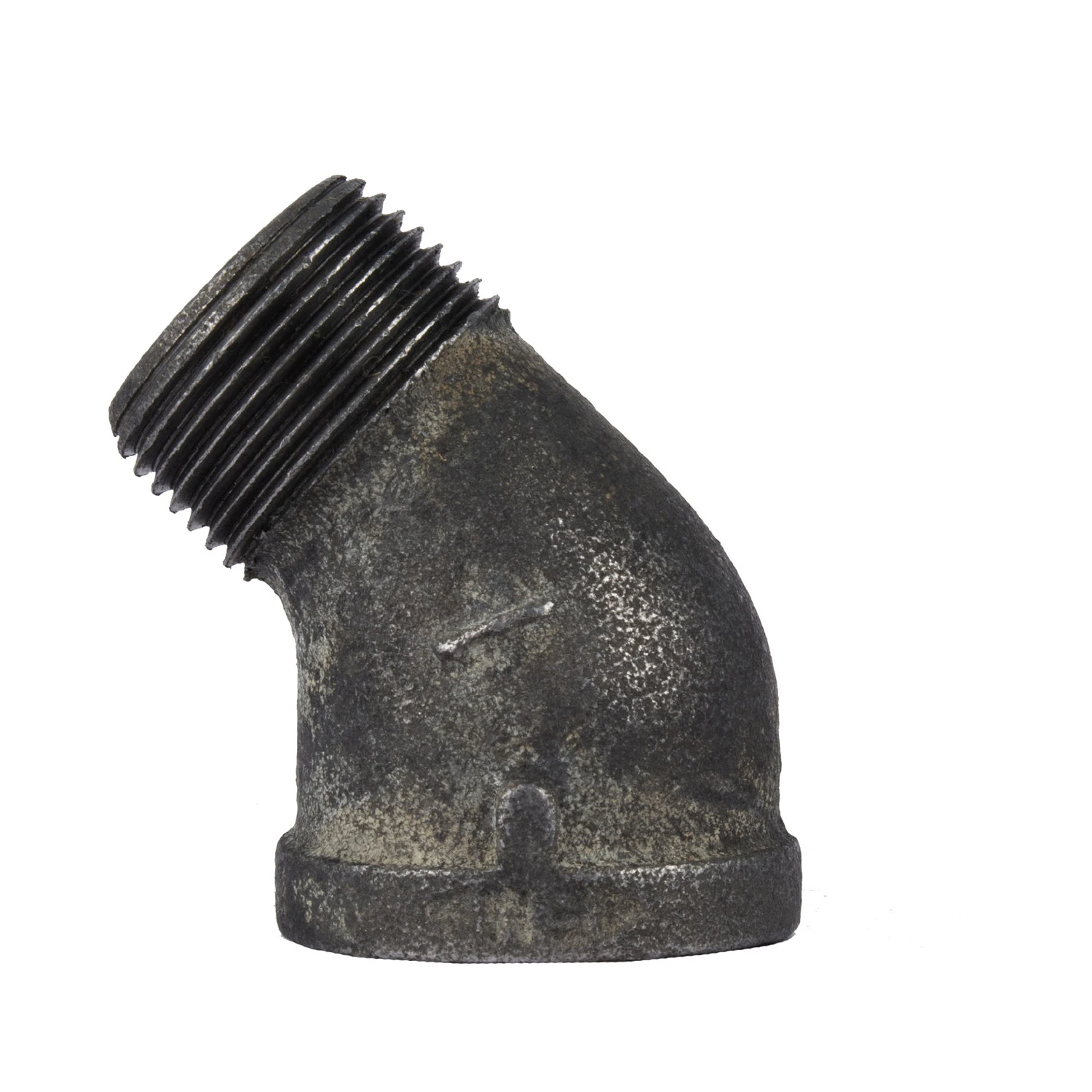 1 In. Black Pipe 45 Degree Street Elbow