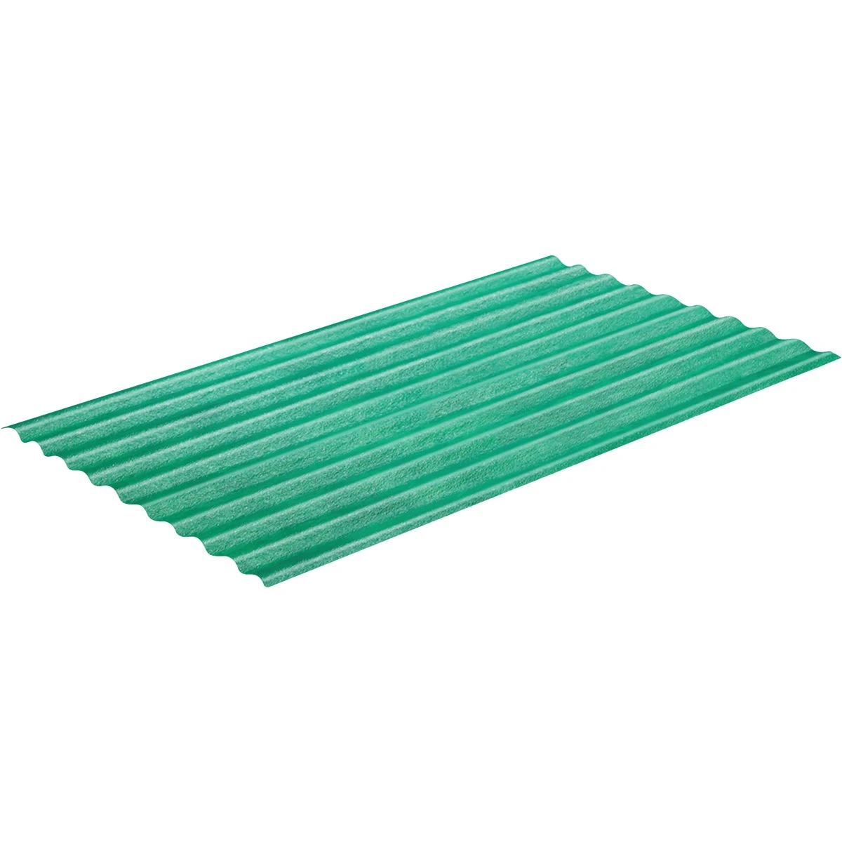 26 In. x 12 Ft. Green 5 oz. Corrugated Fiberglass
