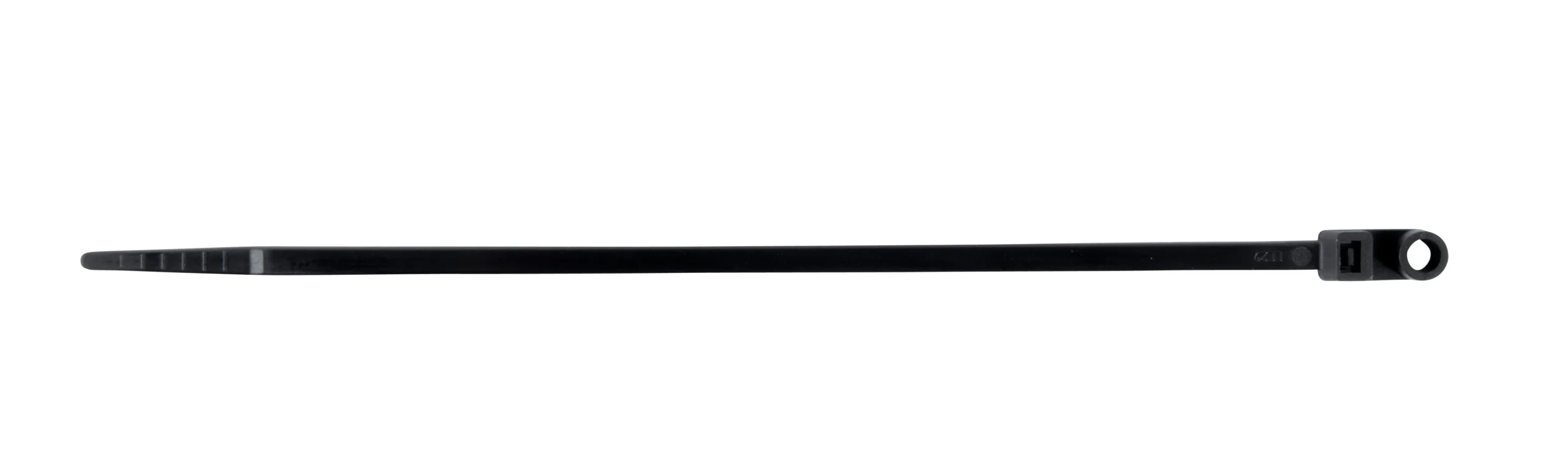 Black Mounting Cable Tie, Nylon, 8-In., 15-Pk.
