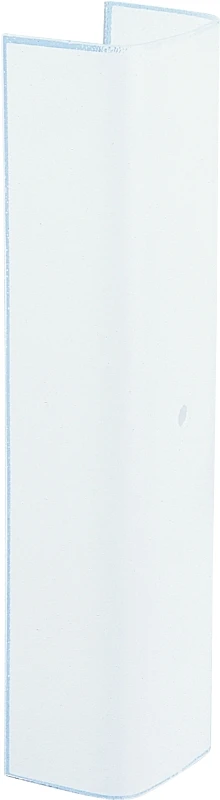 Plain White Glass Channel, 12-In.