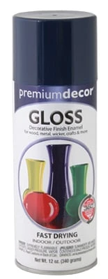 Premium Decor Spray Paint, Royal Blue Gloss, 12 oz.