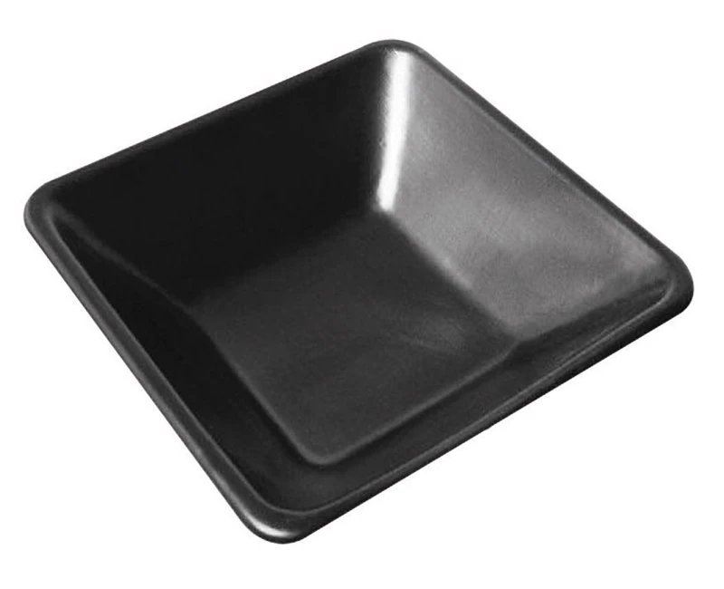 Mortar Pan, Black Polyethylene, 29 x 29 x 6-In.