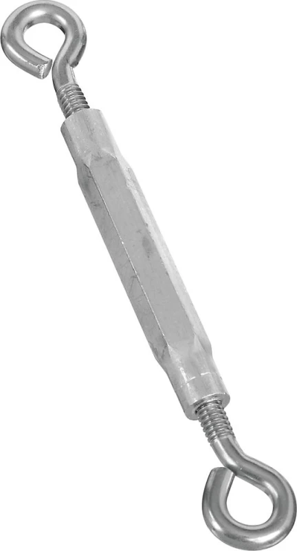 Turnbuckle, Eye & Eye, Stainless Steel, 1/4 x 7-1/2 In.