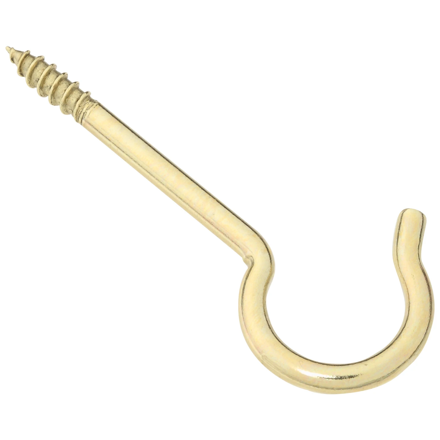 Ceiling Hook, Solid Brass, 3-3/8 In., 2-Pk.