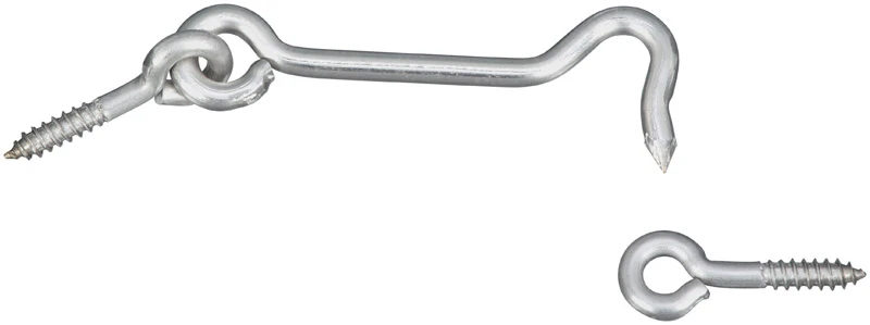 Hook & Eye, Stainless Steel, 3 In.