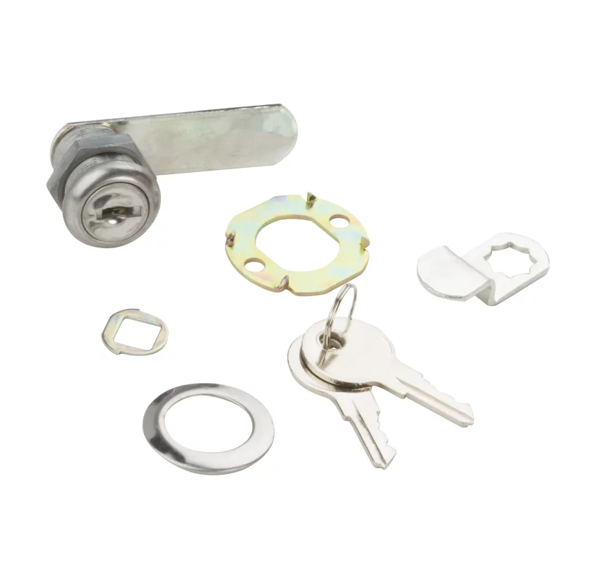 Door & Drawer Lock, Keyed Alike, Chrome, 1/2 In.