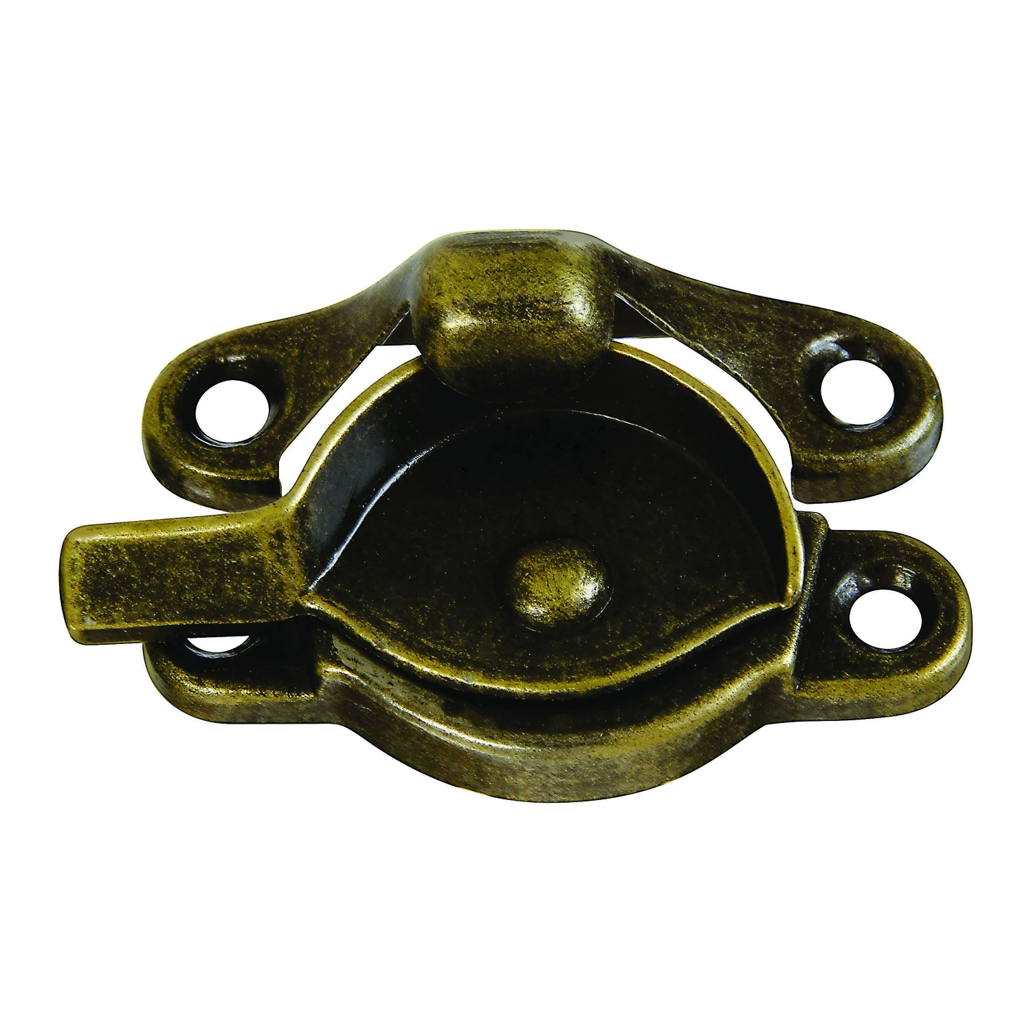 Window Sash Lock, Antique Brass Zinc