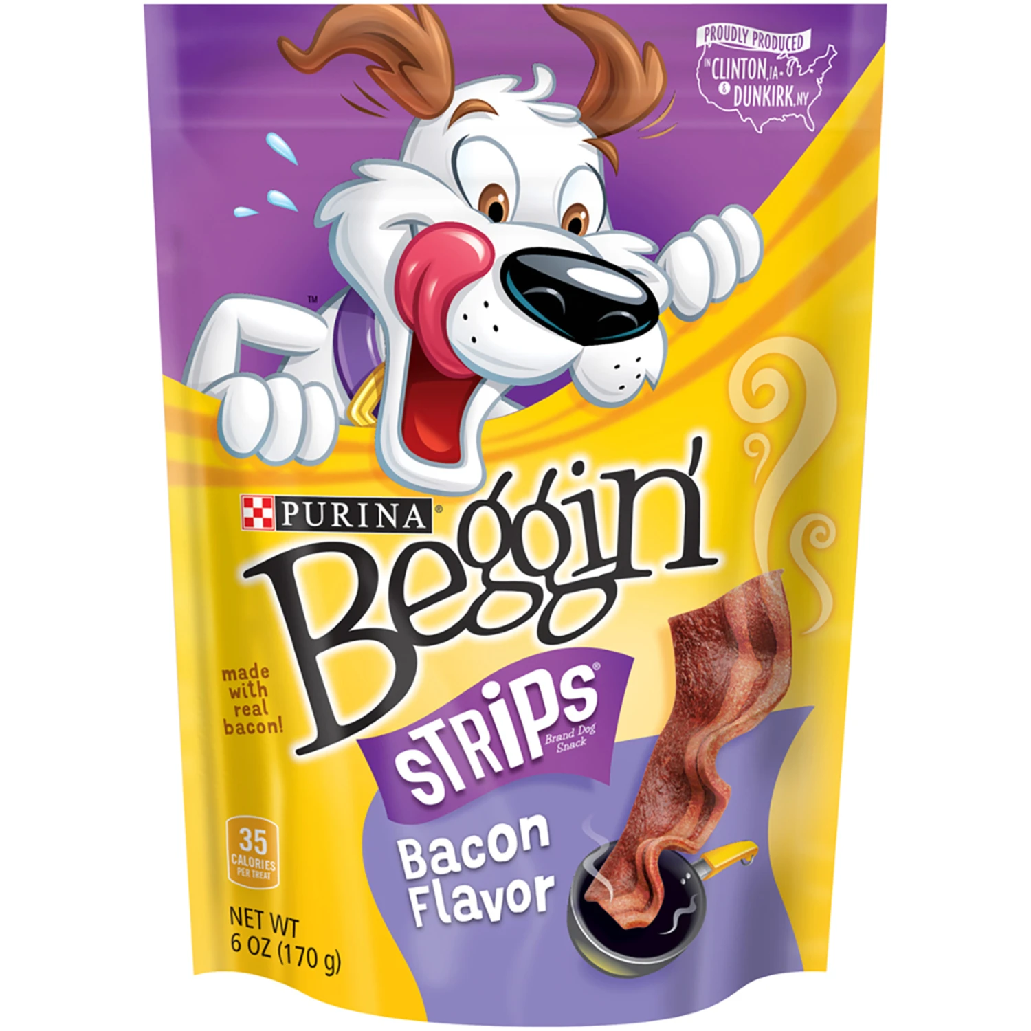 Dog Treats, Bacon, 6 oz. Pouch