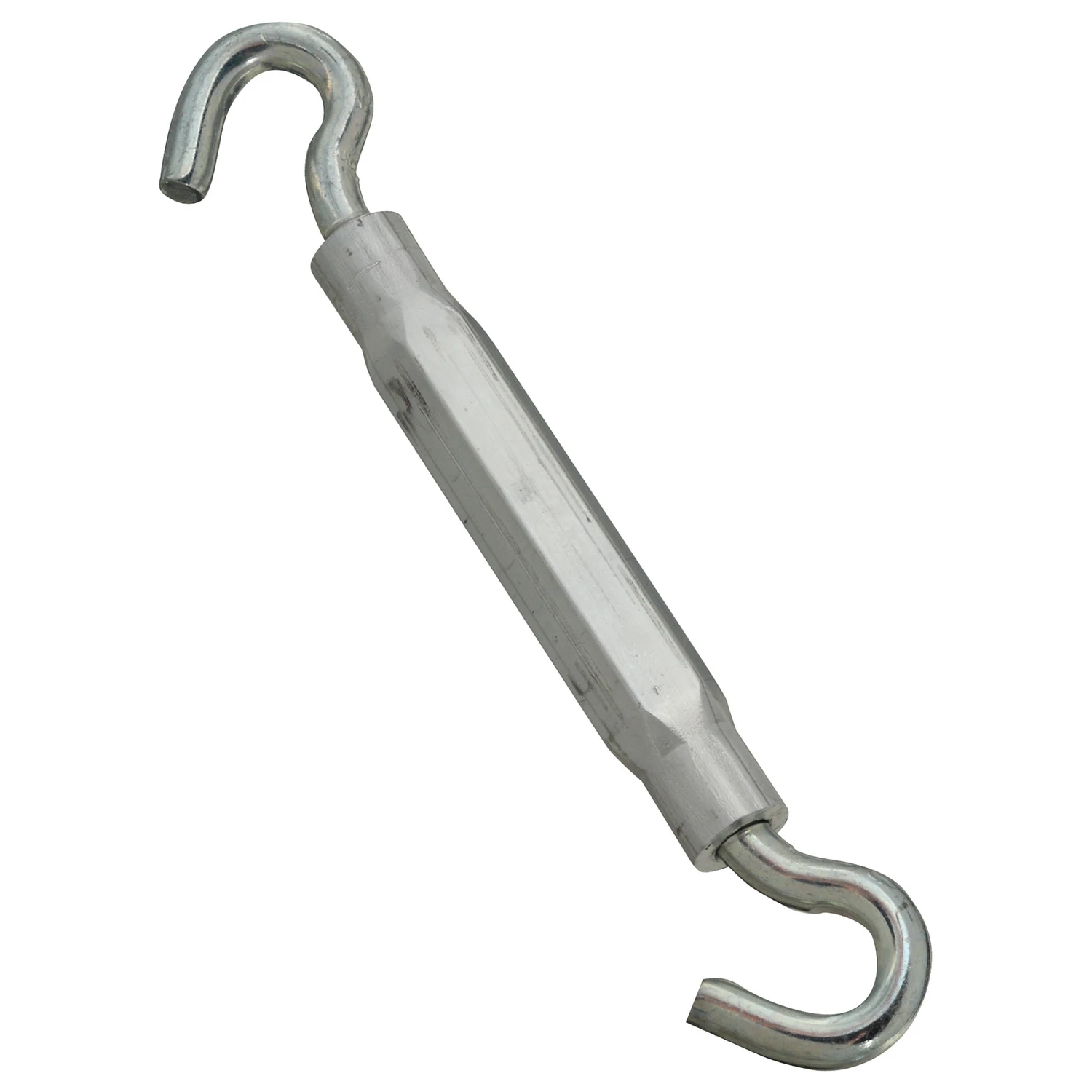Hook/Hook Turnbuckle, Zinc, 5/16 x 9 In.
