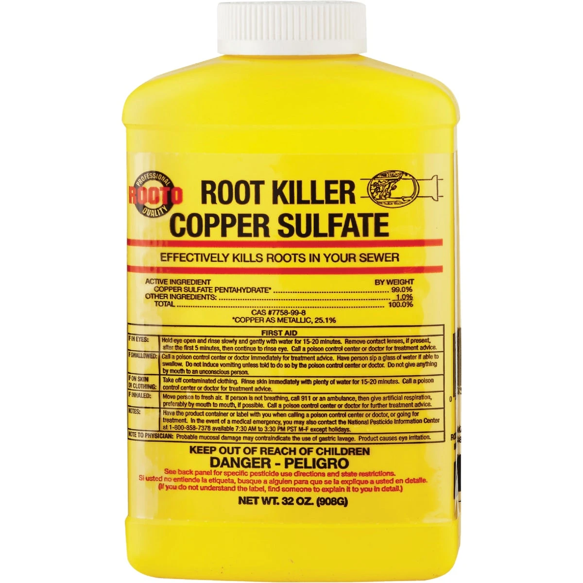 Rooto Copper Sulphate Root Killer 2-lb