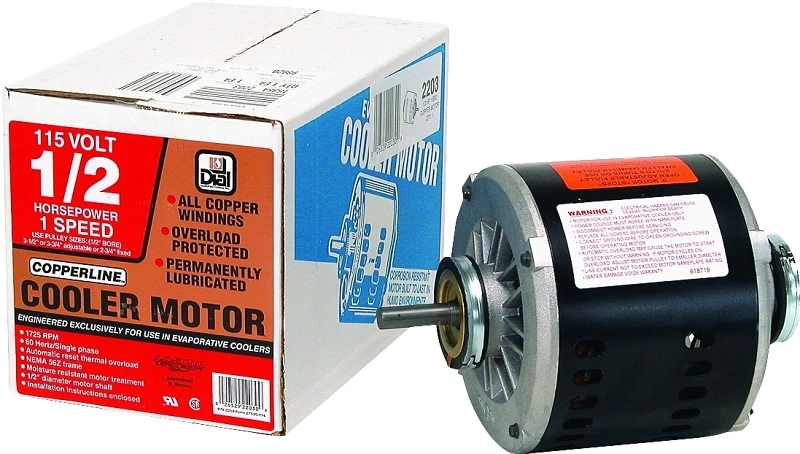 Evaporative Cooler Motor, 1-Speed, 1/2-HP, 115-Volt