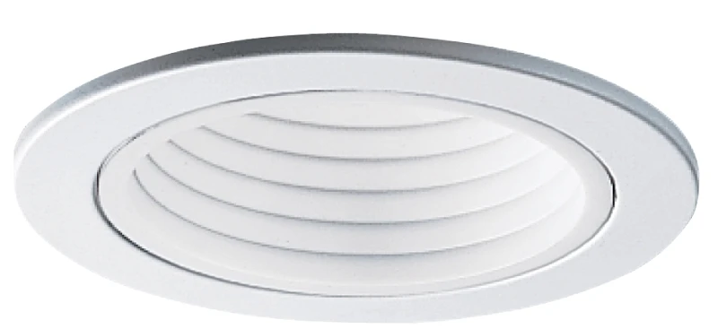 Plastic Step Baffle, White, 4 In.