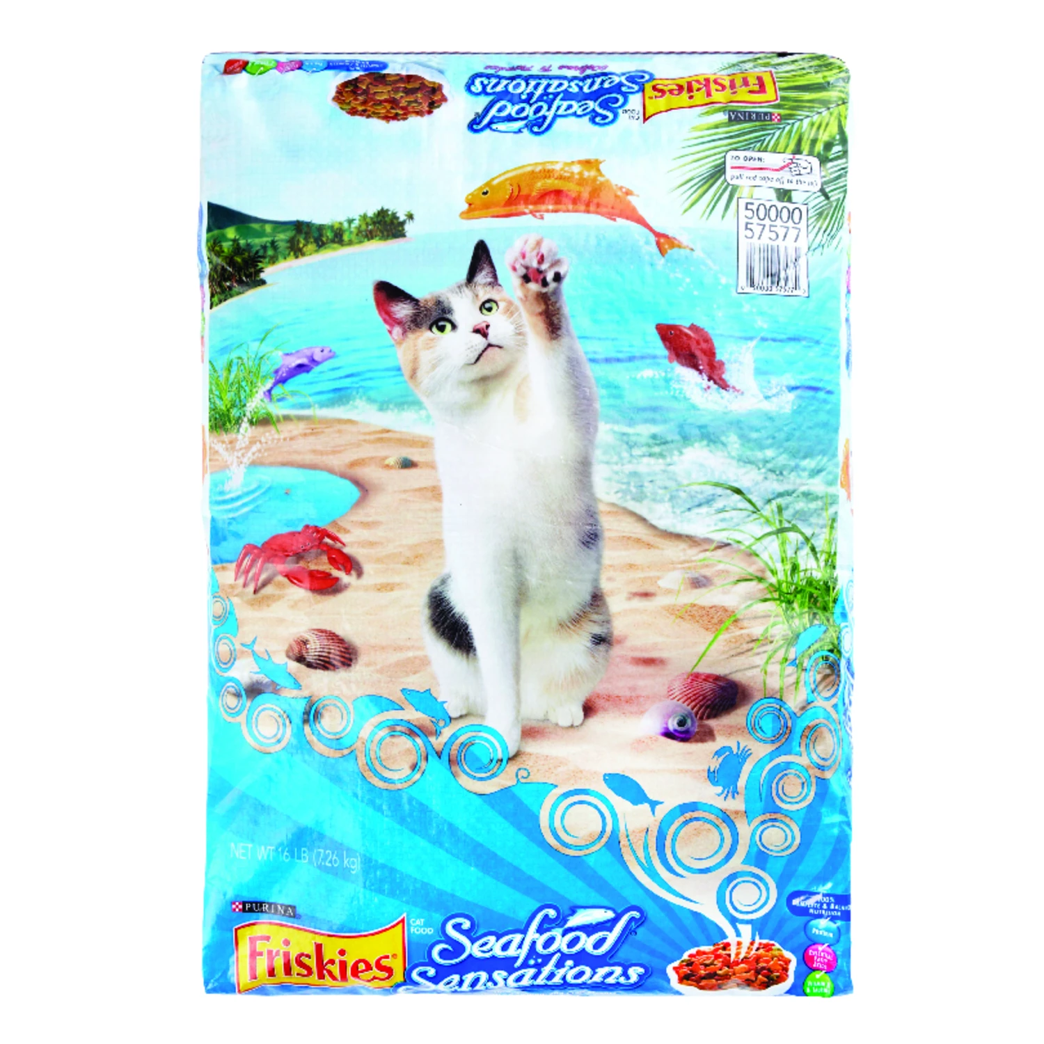 Dry Cat Food, Seafood Sensations, 16 Lb. Bag
