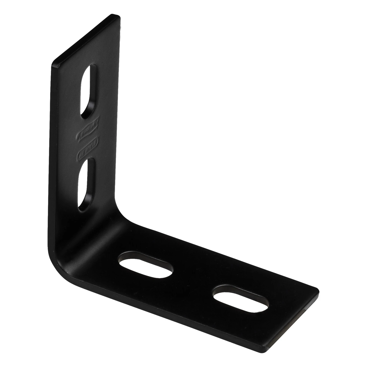 Corner Brace, Black Steel, 3.1 In.