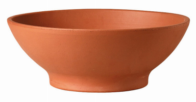 Low Bowl Planter, Clay, 12 In.
