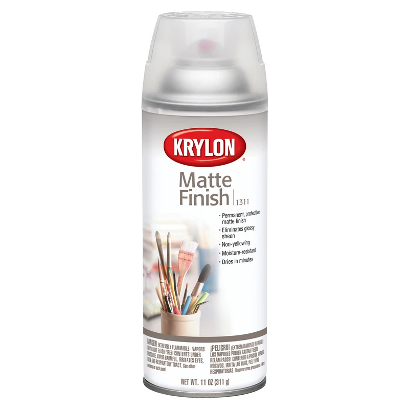 Matte Finish Spray Paint, Matte Clear, 11-oz.