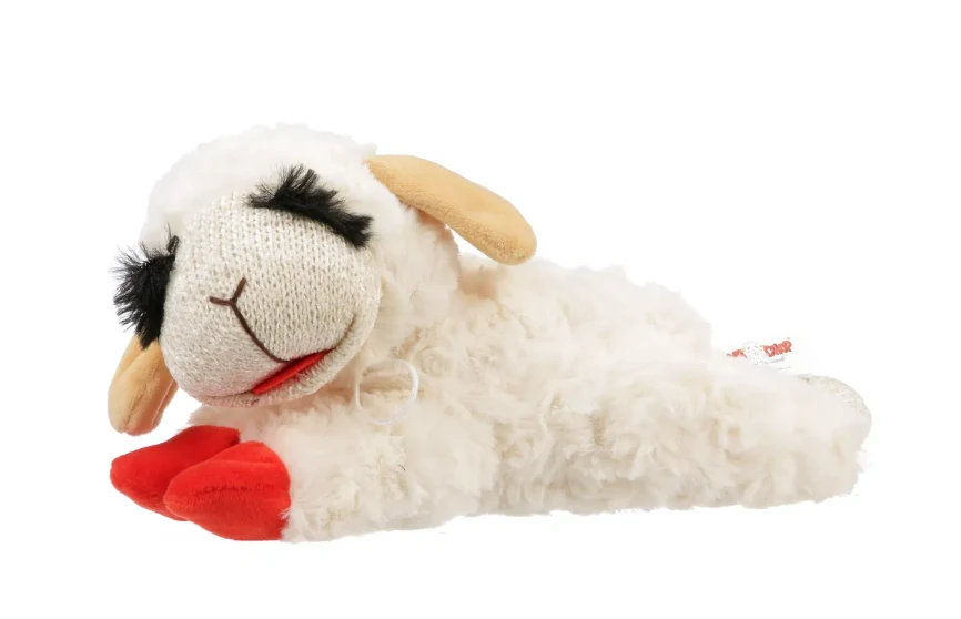 Lamb Chop Dog Toy, Plush, 10 In.