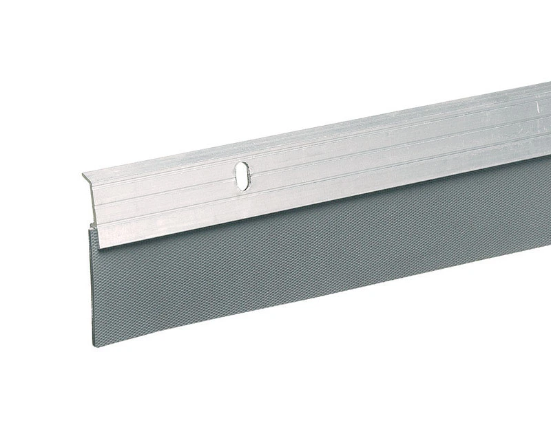 Heavy-Duty Door Bottom, Brushed Chrome, 2 x 36 In.