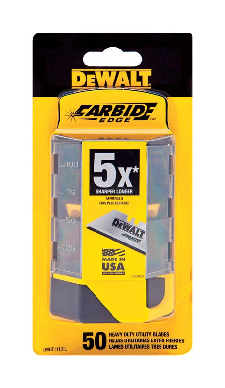 Utility Blade, Carbide, 50-Pk.