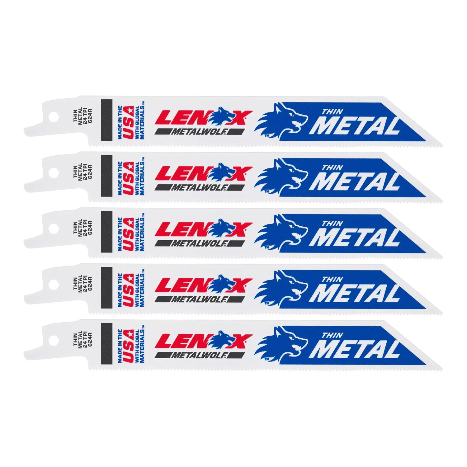 Bi-Metal Reciprocating Saw Blade, 6-In., 24-TPI