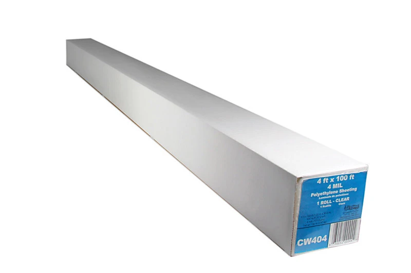 Polyethylene Film, Clear, 4-Mil, 4 x 100-Ft.