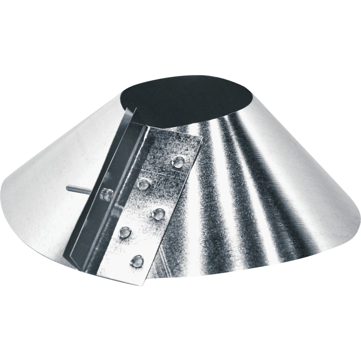 Storm Collar, Galvanized, 8 In.