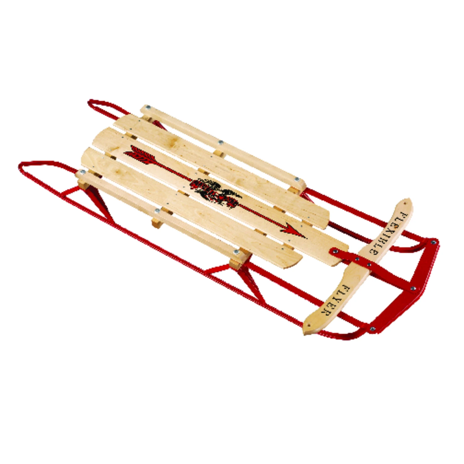 Snow Sled with Wood Deck, 48 In.