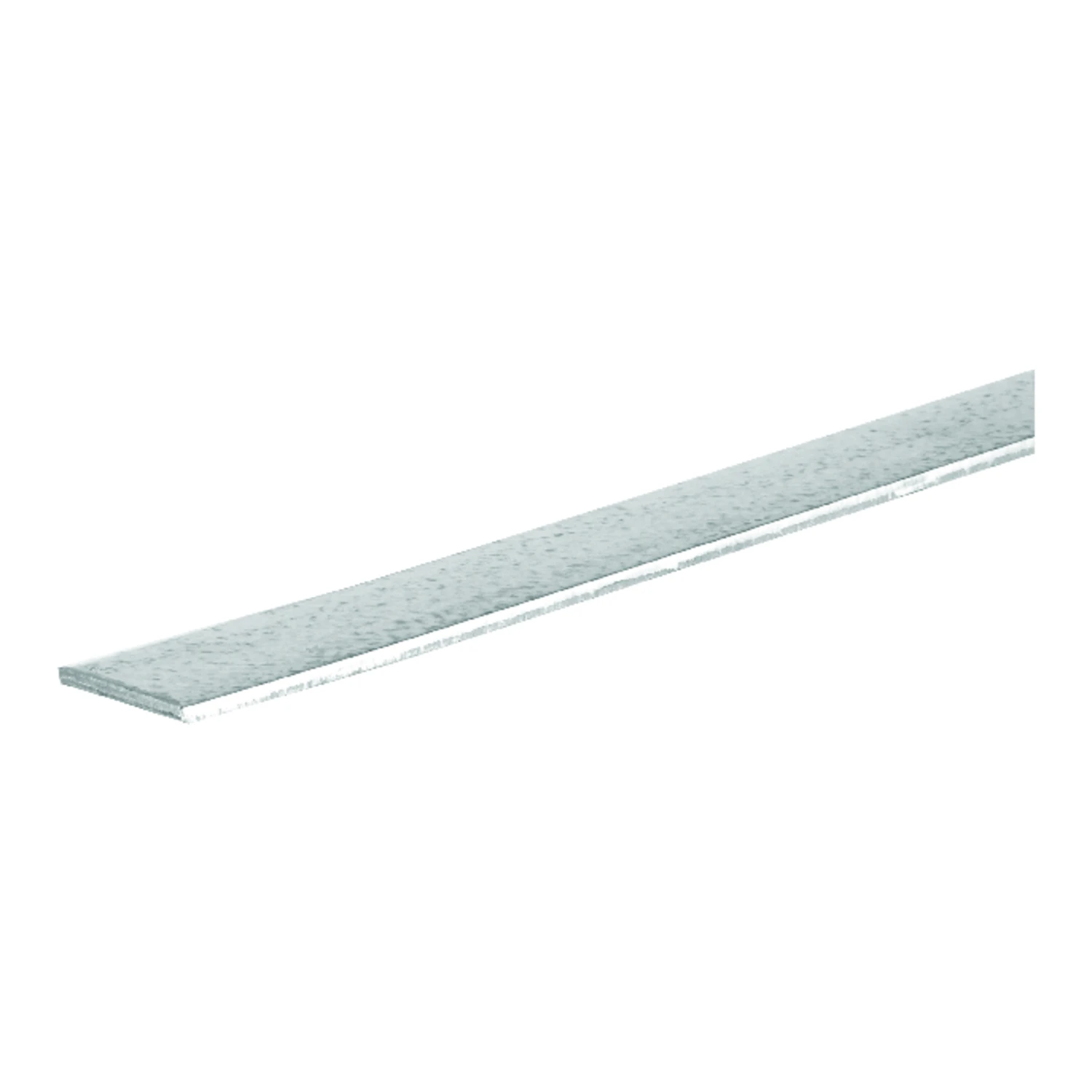 Flat Steel Bar, Zinc Plated, 12 Gauge, 1/8 x 1 x 36 In.
