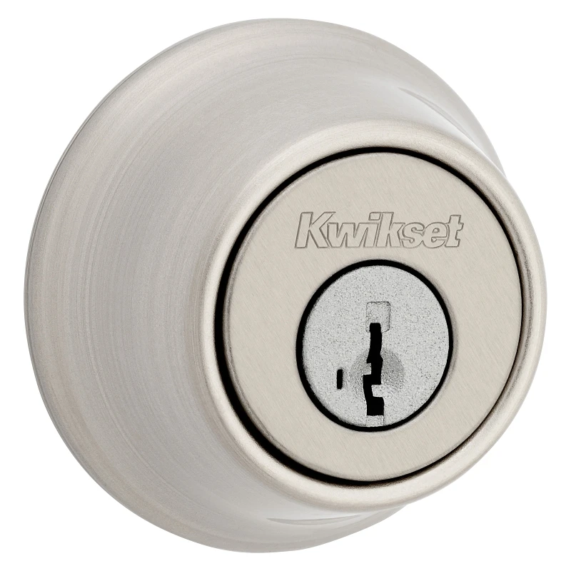 Security Double-Cylinder Deadbolt, Satin Nickel