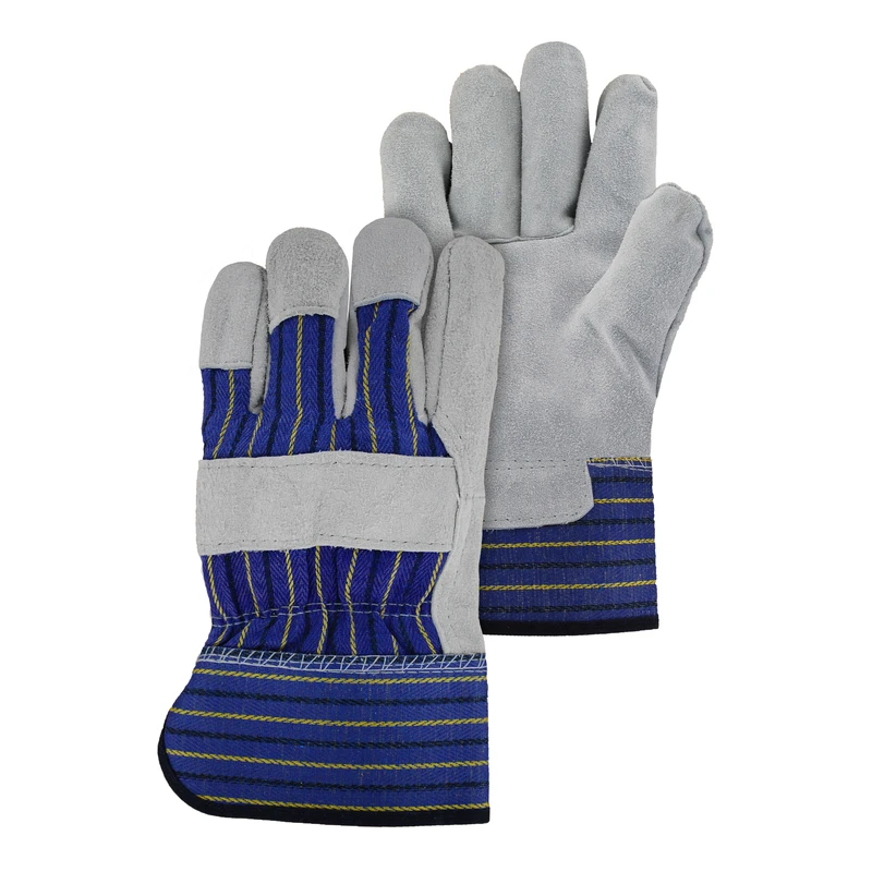 Tb625et Large Leather Palm Gloves For Indoor/outdoor Use, Pearl Gray
