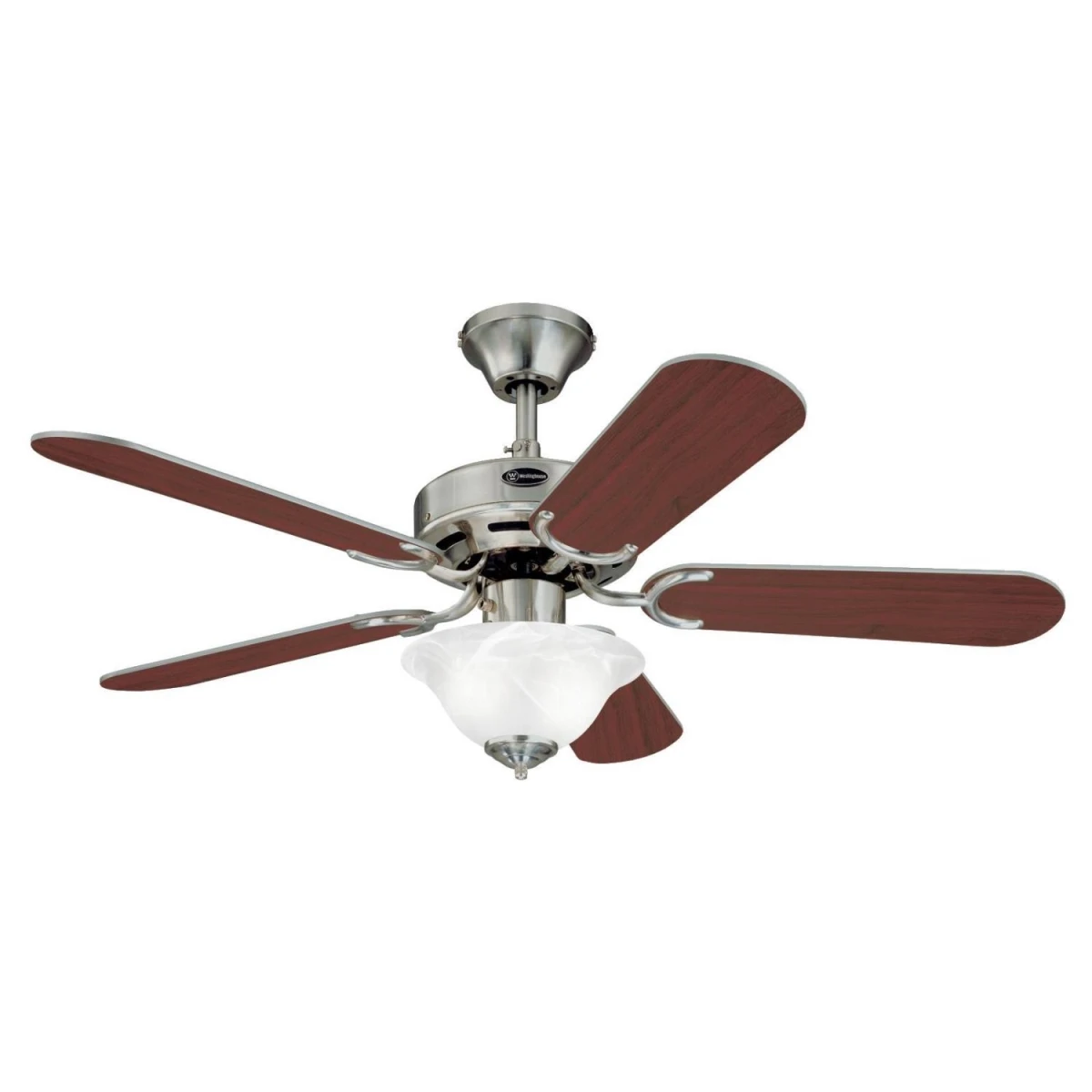Richboro Ceiling Fan + Light Kit, Brushed Nickel, 42-In.