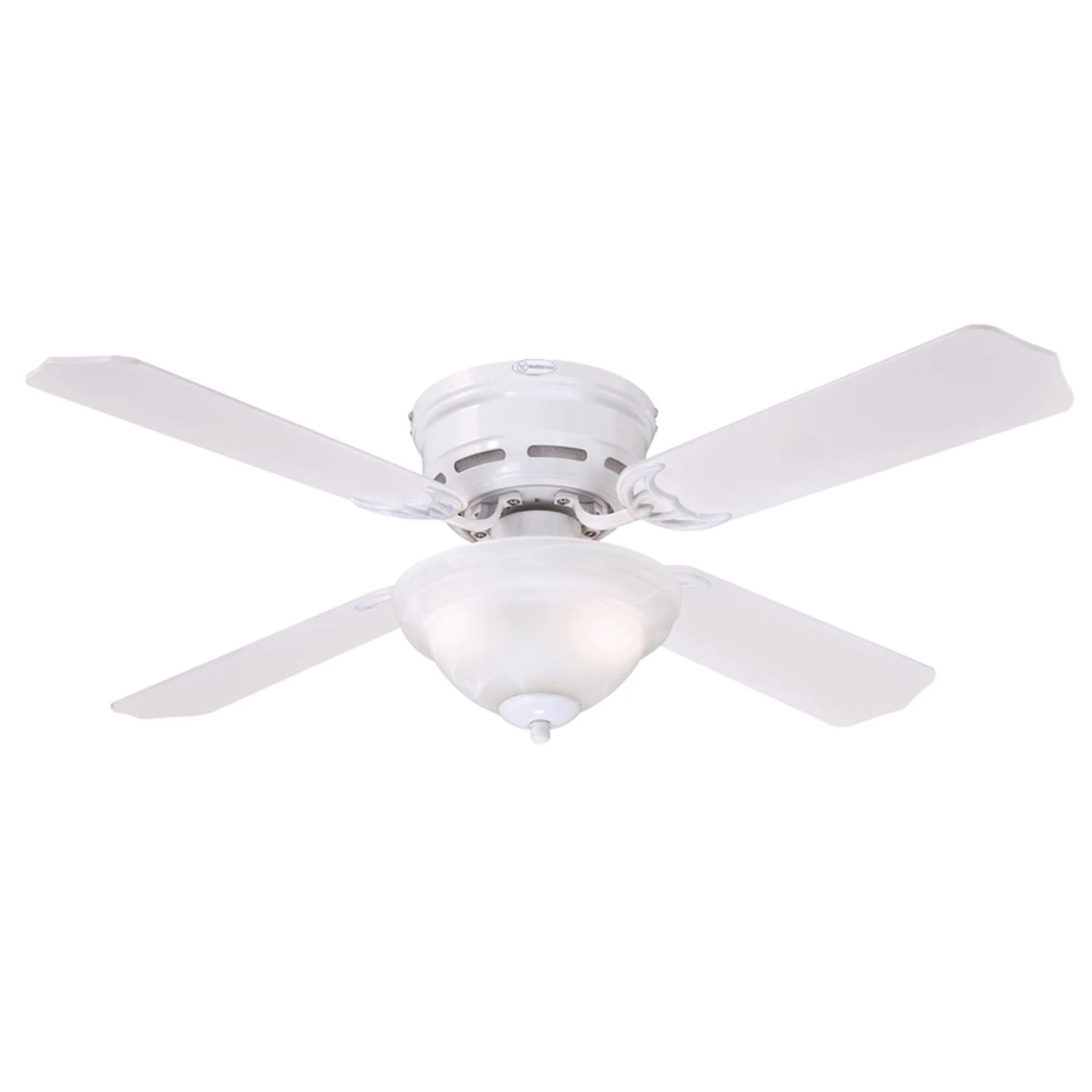 Hadley Ceiling Fan + Light Kit, White, 42-In.
